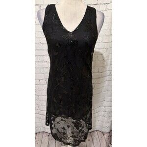 Quinn Black Sequin Sleeveless Party Formal Dress Size 2